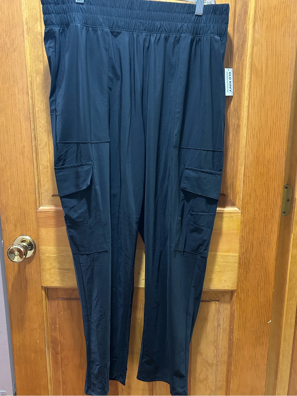 Old Navy Black Cargo Track Joggers